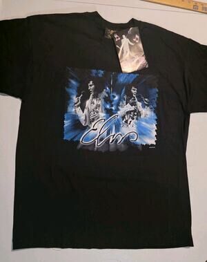 ELVIS PRESLEY Graphic T-Shirt VTG 90s USA Music Band Unisex Size XL NWT